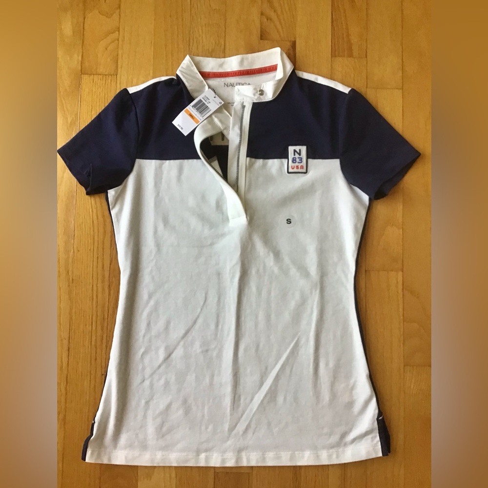 New Nautica women shirt half zip size small